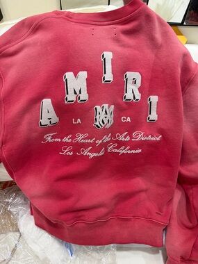 AMIRI Graphic Print Crew Neck Pullover